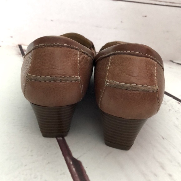 Marks & Spencer Footglove Leather Loafer Heels - Picture 5 of 6